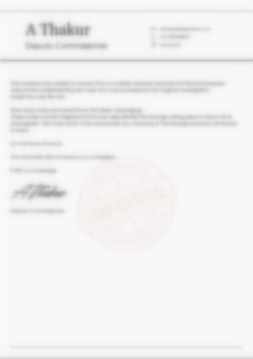 Intro letter back